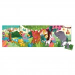Hat Boxed Panoramic Puzzle -  Jungle